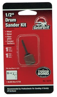 Gator 0.5 in. Dia. x 1/2 in. L Aluminum Oxide Drum Sander Kit 50 Grit Coarse 1 pc.
