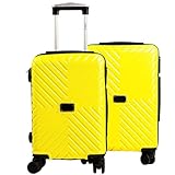 Set de 2 Maletas de Viaje Rígidas 20” y 18” – Equipaje Ligero con Ruedas 360° y Candado TSA, Maletas de Mano y...