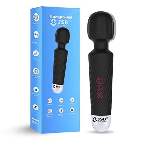 JSB HF56 Pro Cordless Rechargeable Body Massager Handheld with Flexible Silicon Head Vibration for Back, Leg, Foot & Cervical Neck Pain Relief view 1