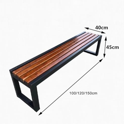 Banc de jardin dos nu robuste causeuse double pour parc et cour - 3