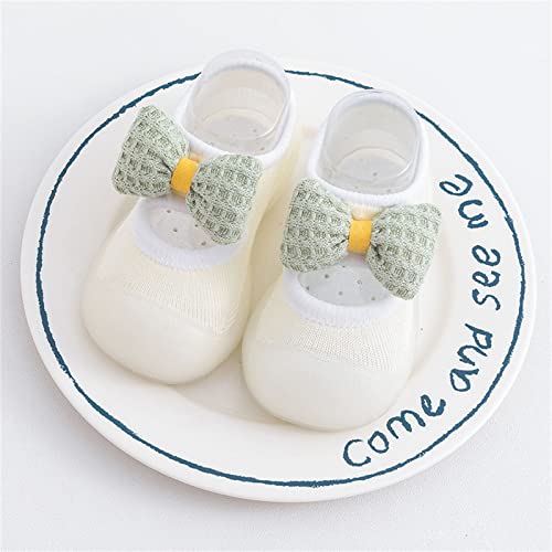 Baby Walking Shoes,Baby Sock Shoes Toddler Newborn Boys Girls Shoes Cute Bowknot Soft Antislip First Walking 0-3 Years4