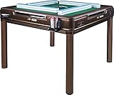 44 mm X-Large Tiles Automatic Mahjong 4Legs Dining / Game Table, Chinese Style, Comes 2 Sets of Magnetic Tiles (Blue & Green) & One Year Warranty ( Not for 152 Tiles American Mahjong )