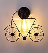 GMART INDIA Wall Light/Wall Lamp to Décor Home/Living Room/Bedroom/Office/Dining/Cafe/Restaurants, Cycle Design, Black