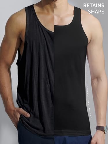 Image of XYXX Men's Cotton Square Neck Seamless Vest | Invisible Vest for Man, Seamless Inner for Men