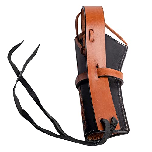 Hulara Leather Western Gun Holster Heritage Rough Rider .Colt SAA Wrangler Single Six Vaquero Uberti Cattleman Cowboy Holsters for 4.75" and 5.5" Barrel Revolvers Heritage Holster - Image 3