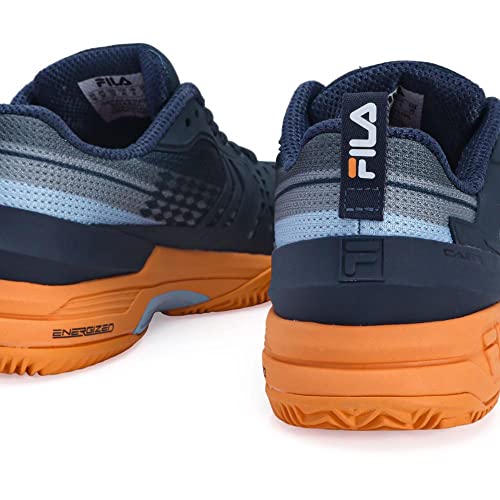 Tênis Fila Axilus Ace 2.0 Clay Marinho Branco e Laranja