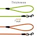BronzeDog Rope Pro Training Dog Collar Braided No Pull Quick Release Round Lead Collars for Dogs Small Medium Large Puppy (30 FT Leash, Neon Orange)