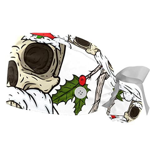 Chapeaux de travail Noël JDEZ casquettes bouffantes unisexes et accessoires de protection