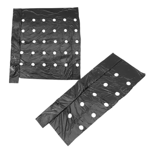 Mipcase 2Pcs Pe Mulching Film for Soil Moisture Retention Agricultural Thermal Insulation Suppression Versatile Farm Use Black Film Cover