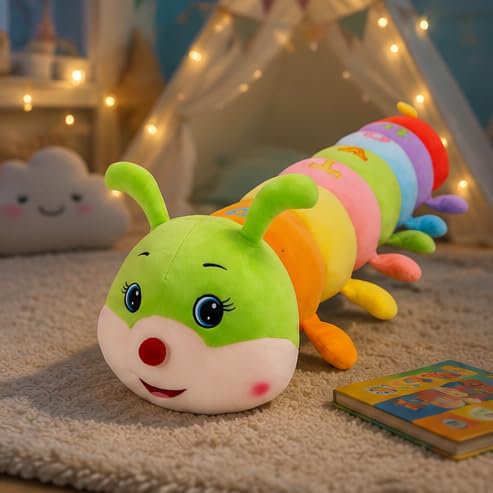 Laddoo's Plush Caterpillar Stuffed Animal Big Hugging Pillow | Cute Soft Plush Toy | Giant Plush Toy | Gifts for Girl Boy & Girls Birthday (120cm Caterpillar Toy)-image-19