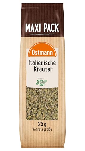 Ostmann Gewürze - Italienische Kräuter gerebelt | Mediterrane Kräutermischung zum Würzen von Tomatensauce, Gemüse- und Fleischgerichten | 25 g im Vorteilsbeutel