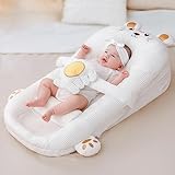ZIXNEXKOO 2025 Baby Lounger Pillow, Nursing Pillow, Infant Breastfeeding Pillows, Reflux Pillow for Baby Breathable with Machine Washable Cover, Newborn Babies Essentials Gifts