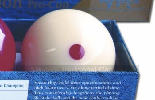 Aramith Super Pro Cup Billiard Balls (with Spot White and Spot Yellow, 2 and 1/16 inch, 52.5mm)
