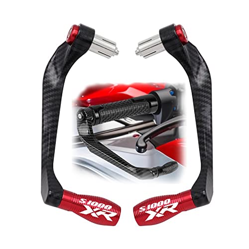 Protège-mains moto rouge pour BMW S1000XR guidon 22mm