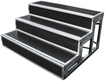 Choral Risers Choir Stairs Riser Platform Stage Anti Slip Singing Steps School Church Theater Concert,Portable Adjustable Folding Choir Stairs - Stage Ladder for Events, Performances & Speec