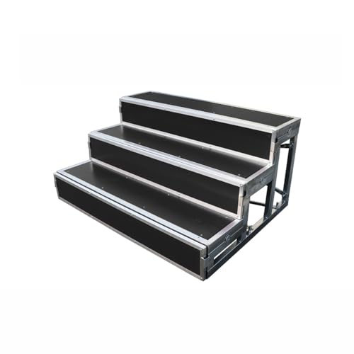 Plataforma plegable portátil para escaleras de coro, soporte móvil para una fácil instalación y almacenamiento