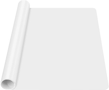 Large Silicone Mat, 65x45cm Craft Mat, Non Slip and Heat Resistant, Silicone Sheet for Crafts, Resin Casting, Painting, Resin Accessories (Translucent)