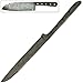 Swordsaxe 11.5 Inch Drop Point Damascus Steel Forged Knife Blade Blank Hunting Chef