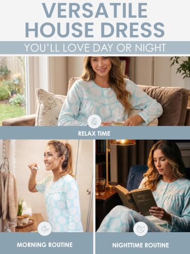 Image of Casual Nights Women's Cozy Long Sleeve Fleece Nightgown