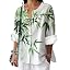 Elegant Floral Print Green22