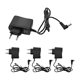 Yardwe 4 Stück Eu 6v Ladeadapter pack Netzteil für Elektronische Tischwaagen Sicheres Laden Kompatibel mit Lithium Akkus für Küche und Zuhause Kunststoff und Metallgehäuse