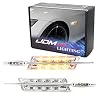 iJDMTOY Clear Lens Amber/White Full LED Fender Side Marker Light Kit Compatible with BMW 1 3 5 Series (E82 E88 E90 E91 E92 E60), Replace OEM Clear/Amber Sidemarkers