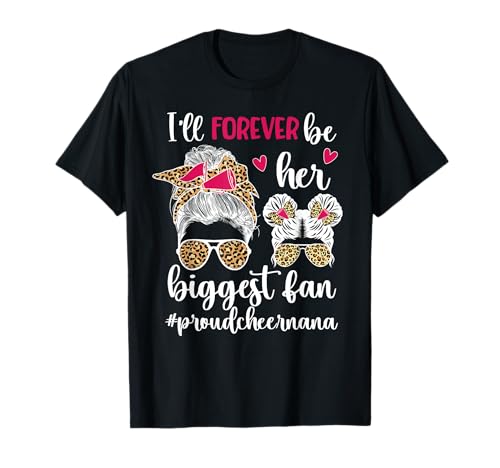 Her Biggest Fan Cheer Nana Grandma of A Cheerleader Nana T-Shirt