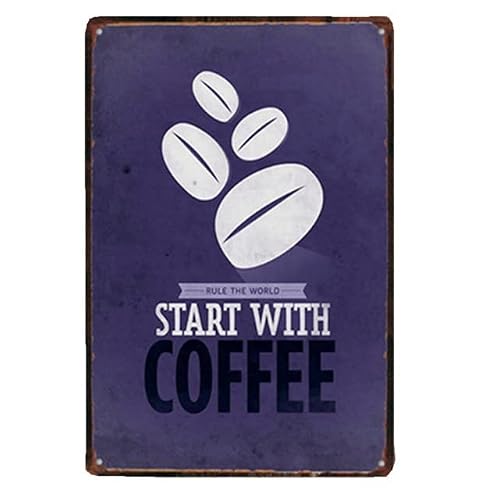 Coffee Metal Tin Sign Retro Vintage Plaque