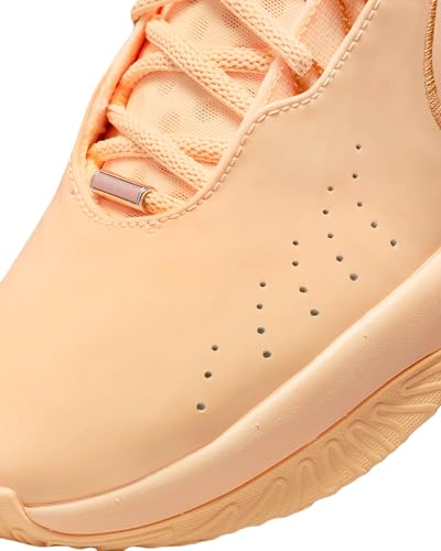 Image of NIKE Lebron XXI Basketball Shoes (FV2345-800, Melon Tint /Metallic Red Bronze /Monarch) Size 10