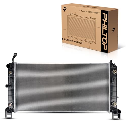 Image of PHILTOP Core Radiator Compatible with Silverado 1500, Tahoe, Silverado 1500 Classic, Sierra 1500, Yukon, Suburban 1500, Avalanche 1500, Avalanche, Yukon XL, Escalade With EOC and TOC