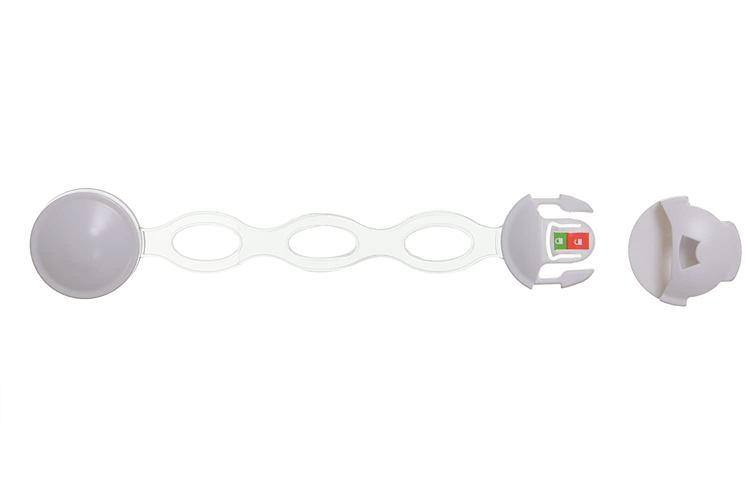 Dreambaby Ezy-Check Multi-Use Latch - Child Safety Locks for Cabinets, Fridge, & Cupboards - with Adhesive Backing - White (3 Pack)