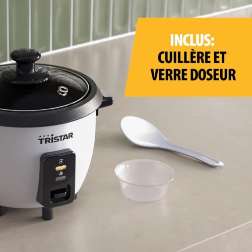 Tristar Cuiseur à Riz 0,6 L, Cuve Intérieure Antiadhésive, Maintien au Chaud et Arrêt Automatique, Format Compact, Avec Gobelet Doseur et Cuillère, 300 W, RK-6142 – vue 5