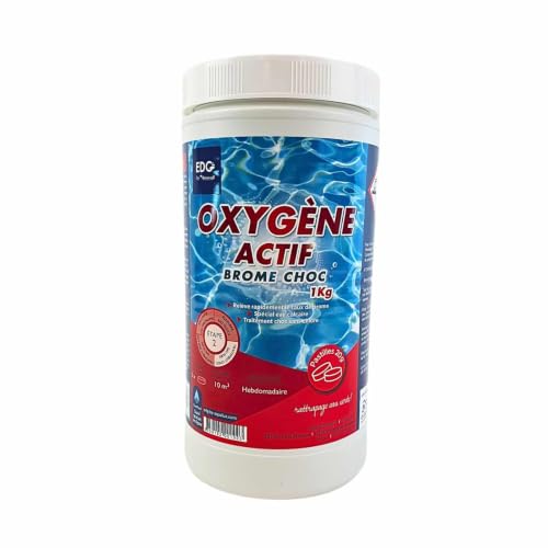 EDENEA - Oxygène Actif - sans Chlore - Brome Choc Spa Piscine - Re Activateur de Brome Spécial...