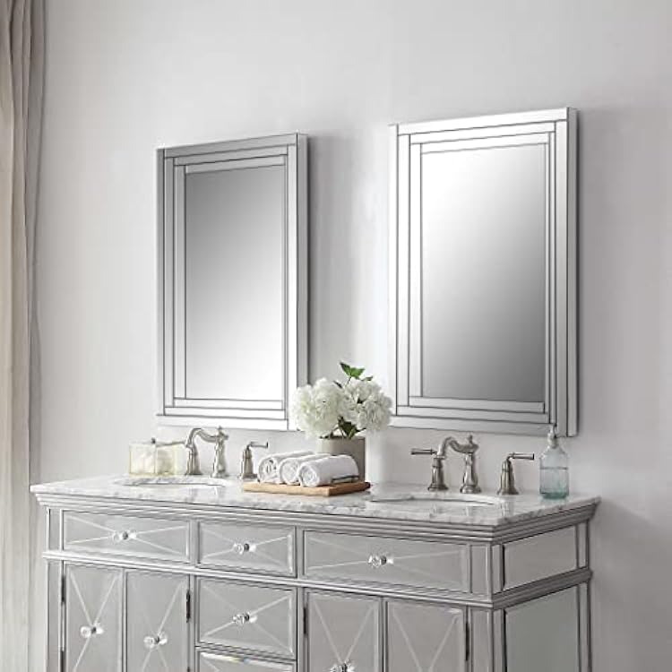 Uttermost Frameless Paneled Box Mirror