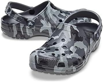 Crocs Unisex-Adult Classic Camo Clogs, Slate Grey Camo, 6 Men/8 Women | Image 3