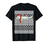 Xmas Fish Santa Hat Snook Ugly Christmas T-Shirt
