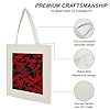 FekiLoot Red Camo Tote Bag Reusable Grocery Shopping Cloth Bags Lightweight Canvas Tote Bag Large Capacity Cloth Bags Crafts DIY Your Creative Designs #4