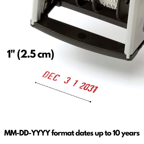 Self Inking Rubber Date Stamp, Refillable And Changeable Ink Pad, Great For Marking Expiration And Due Dates #TOP7