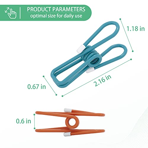 Chip-Clips-30-Pack-Clothes-Pins-Bag-Clips-Food-Clips-Paper-Clips-Bag-Clips-for-Food-Kitchen-Clips-2-Inch-Clothespins-for-Photo-and-Crafts-Metal-Clips-for-Indoor-and-Outdoor-Uses