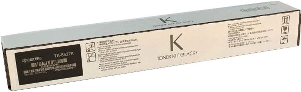 Kyocera 1T02RM0US0 Model TK-8527K Black Toner Cartridge for use Copystar CS-3552ci, CS-4052ci, TASKalfa 3552ci and 4052ci Color Multifunctional Printers