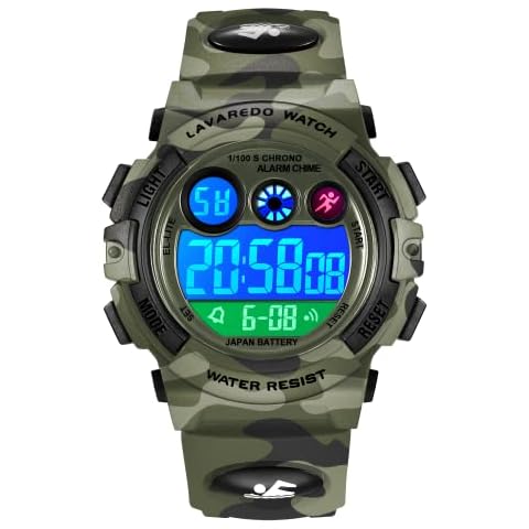 Watches,Kids Watches,Boys Teenagers Digital Outdoors Sport Watch Multifunction Waterproof Electronic Digital Watch with LED Light Alarm and Calendar Date for Kids Children Wrist Watches Cover
