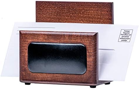 Dacasso Walnut and Leather Letter Holder