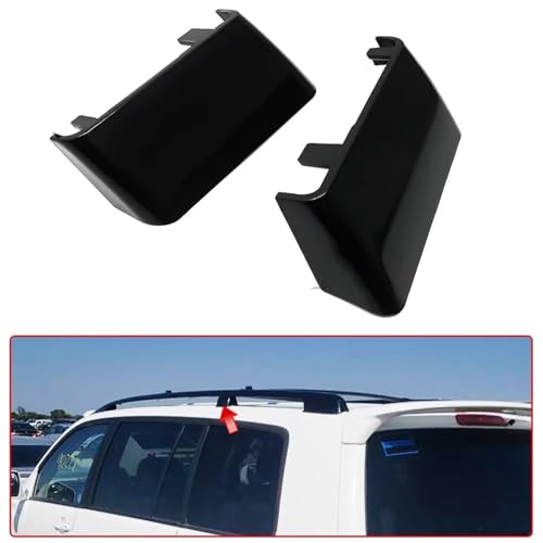 Cache de fixation de barres de toit pièce de rechange noire Toyota Highlander