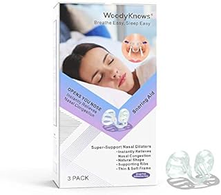 WoodyKnows Super-Support Nasal Dilators (Combo S+M+L, 3 Pack)