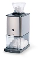 Trebs 21114 Eiscrusher im Edelstahl-Design, 1 kg Eis pro Minute, Kapazität 3 Liter, ideal für Softdrinks, Limonaden, Cocktails, auch Fischgerichte, Silber