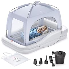QPAU Inflatable Toddler Travel Bed with Tent