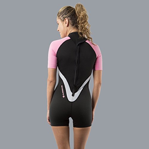 New Women's LavaCore LavaSkin Sporty Shorty Wetsuit - Pink (Size X-Small) for Scuba Diving, Surfing, Kayaking, Rafting, Paddling & Many Other Watersports