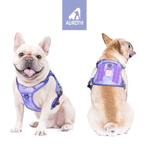 Image of Auroth Tactical Dog Harness for Large Dogs No Pull Adjustable Pet Harness Reflective K9 Working Training Easy Control Pet Vest Military Service Dog Harnesses Very Peri S
