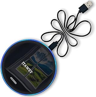 ITAWEY 15W Fast Wireless Charger Compatible with iPhone 14 13 12 11 XS XR X 8, Samsung Galaxy S22 S21 S20 S10 S9 S8 S7 and for All QI Wireless Charging Enabled Android Phones and Earphones - Black