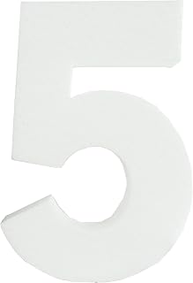Foam Numbers - 6 Inches - White (Number - 5)